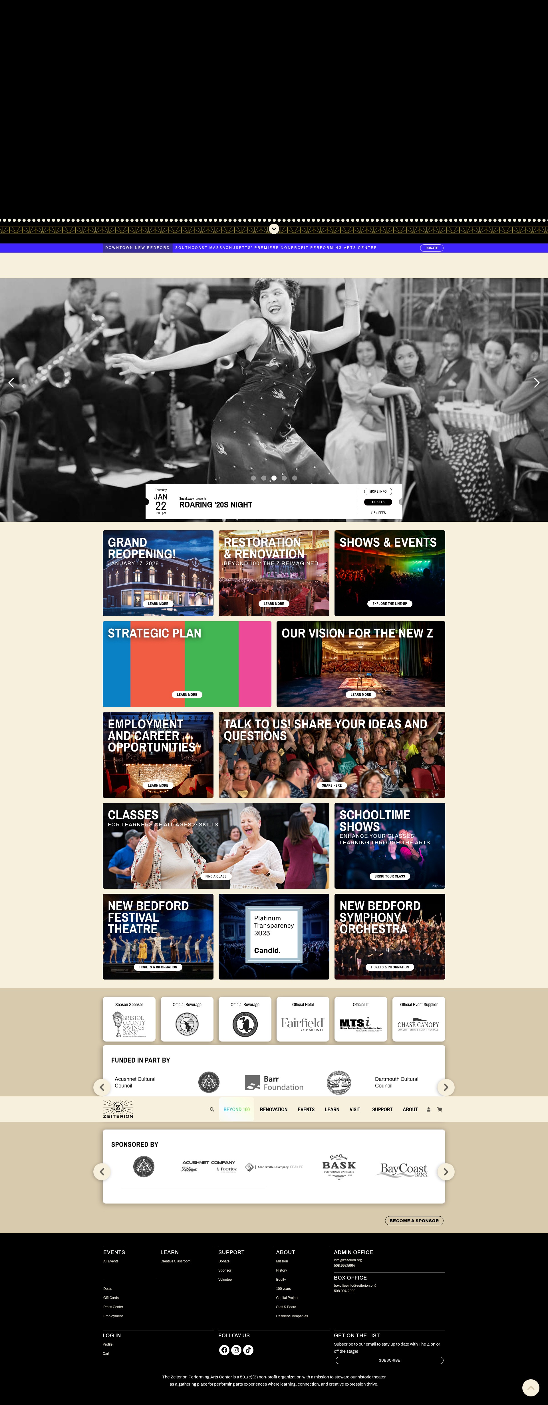 Screenshot of zeiterion.org