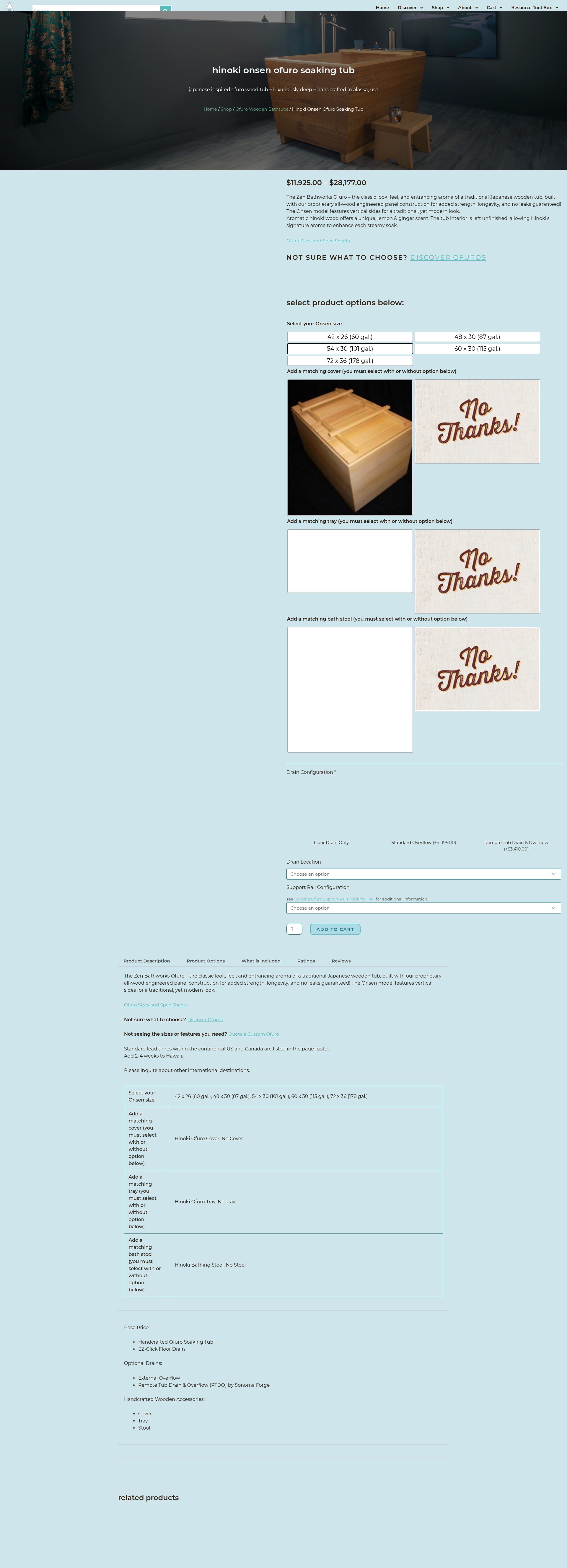 Screenshot of zenbathworks.com