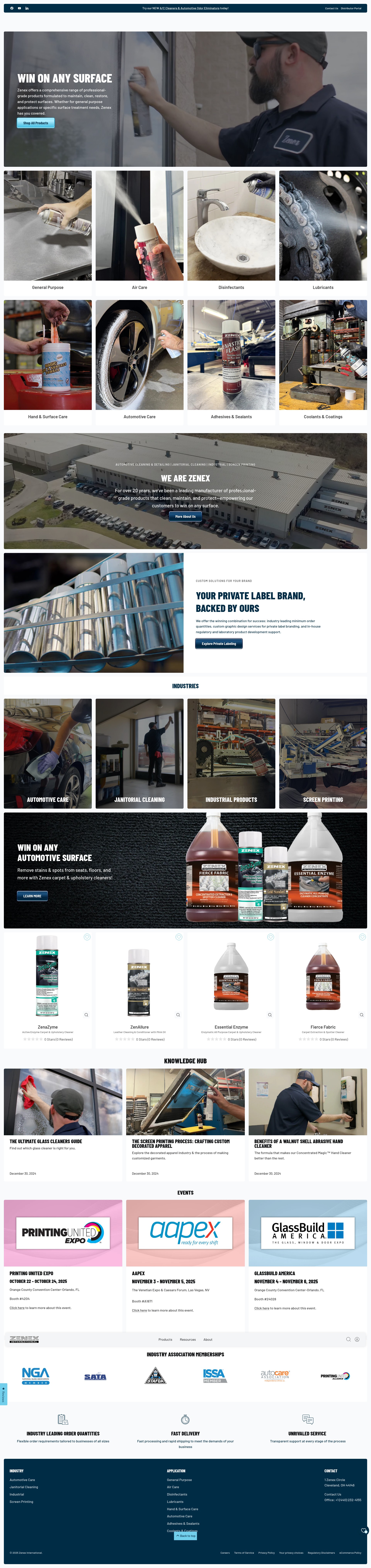 Screenshot of zenexint.com