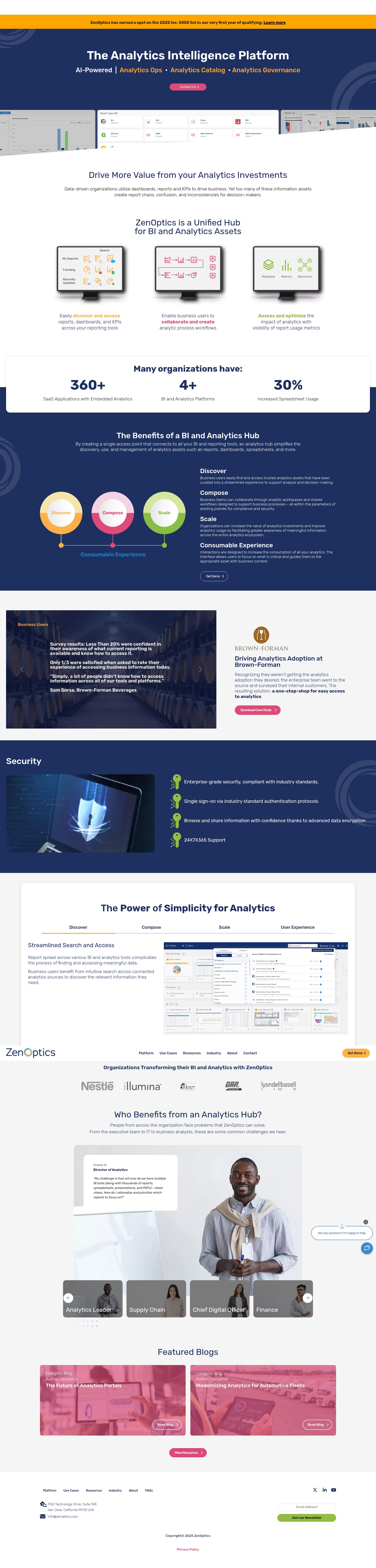 Screenshot of zenoptics.com