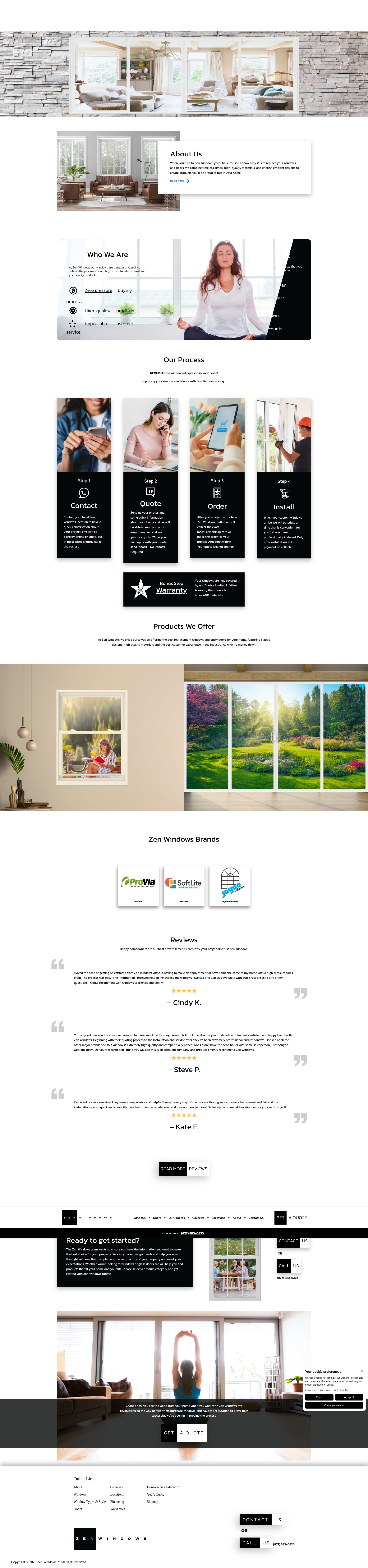Screenshot of zenwindows.com
