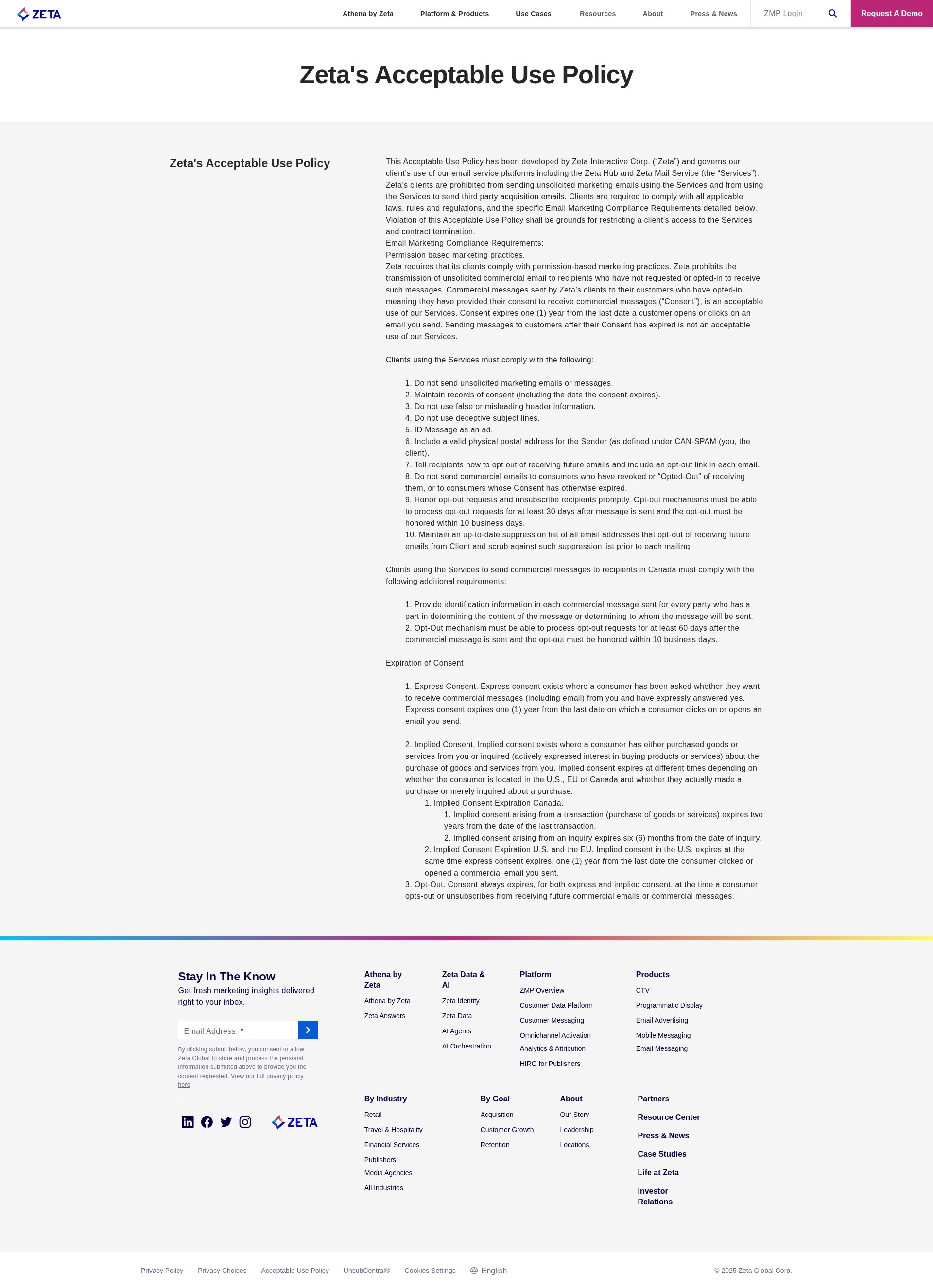 Screenshot of zetaglobal.com