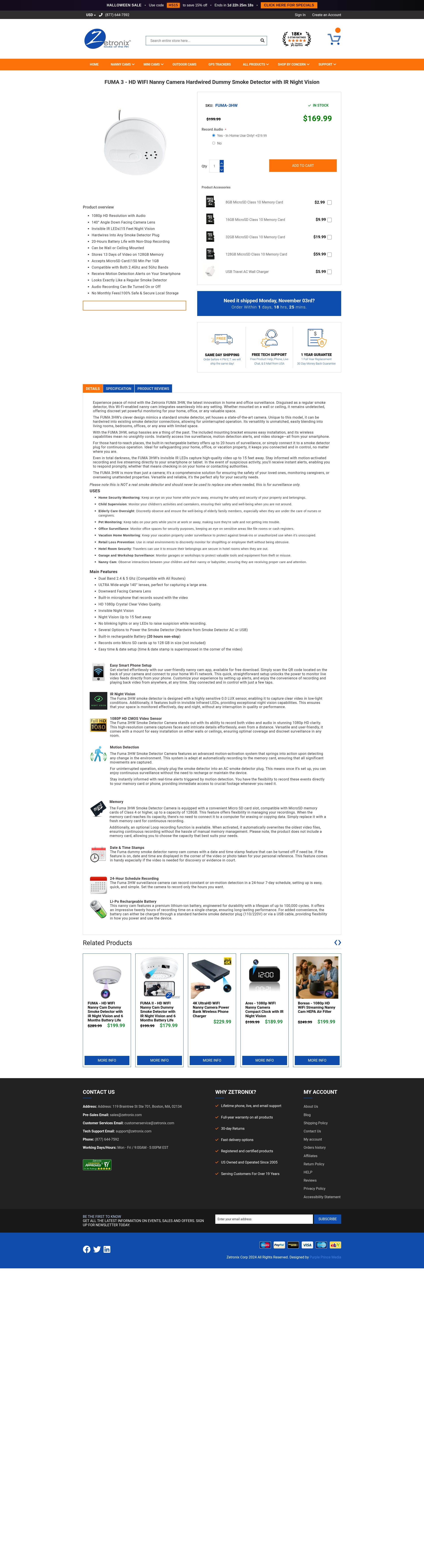 Screenshot of zetronix.com