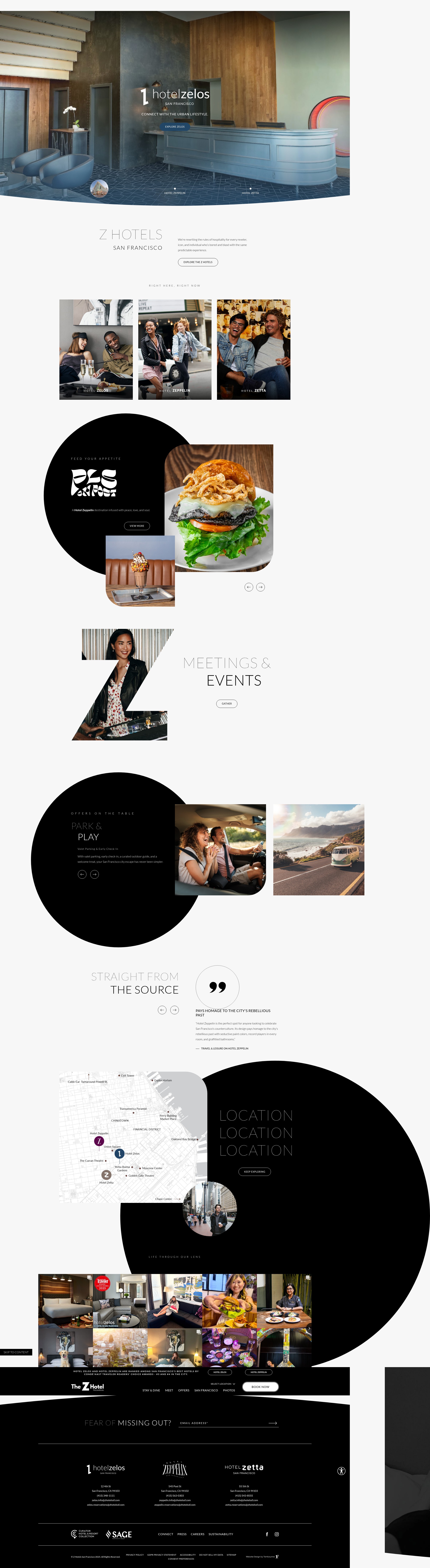 Screenshot of zhotelssf.com