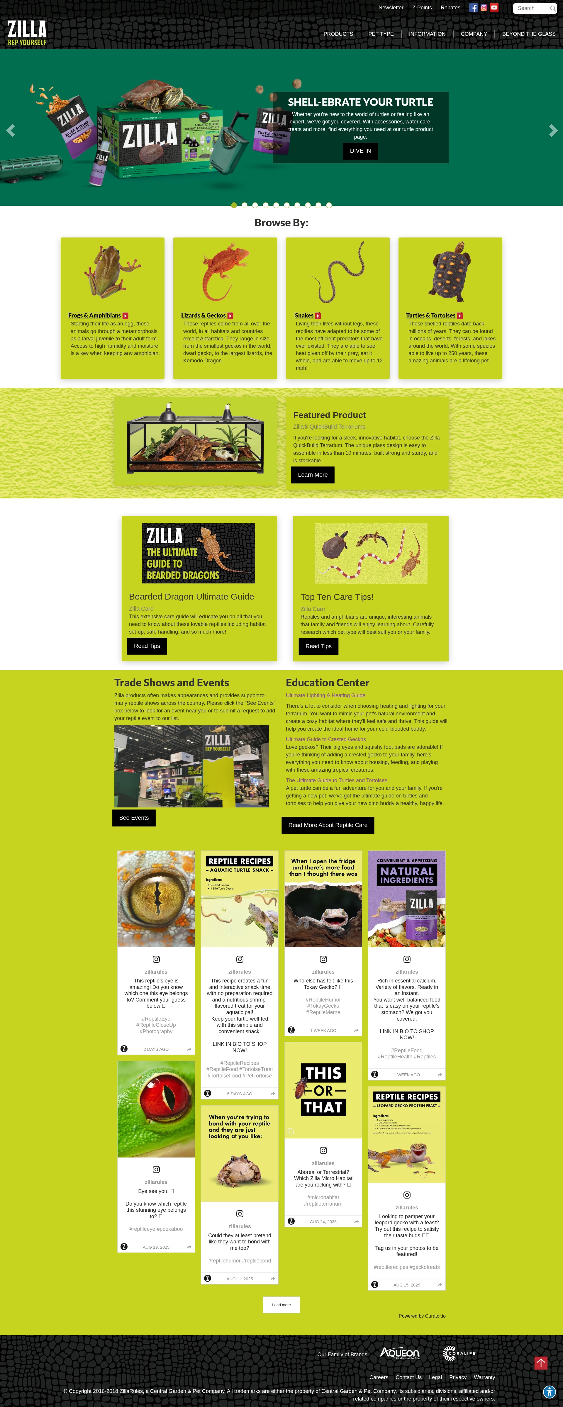 Screenshot of zillarules.com
