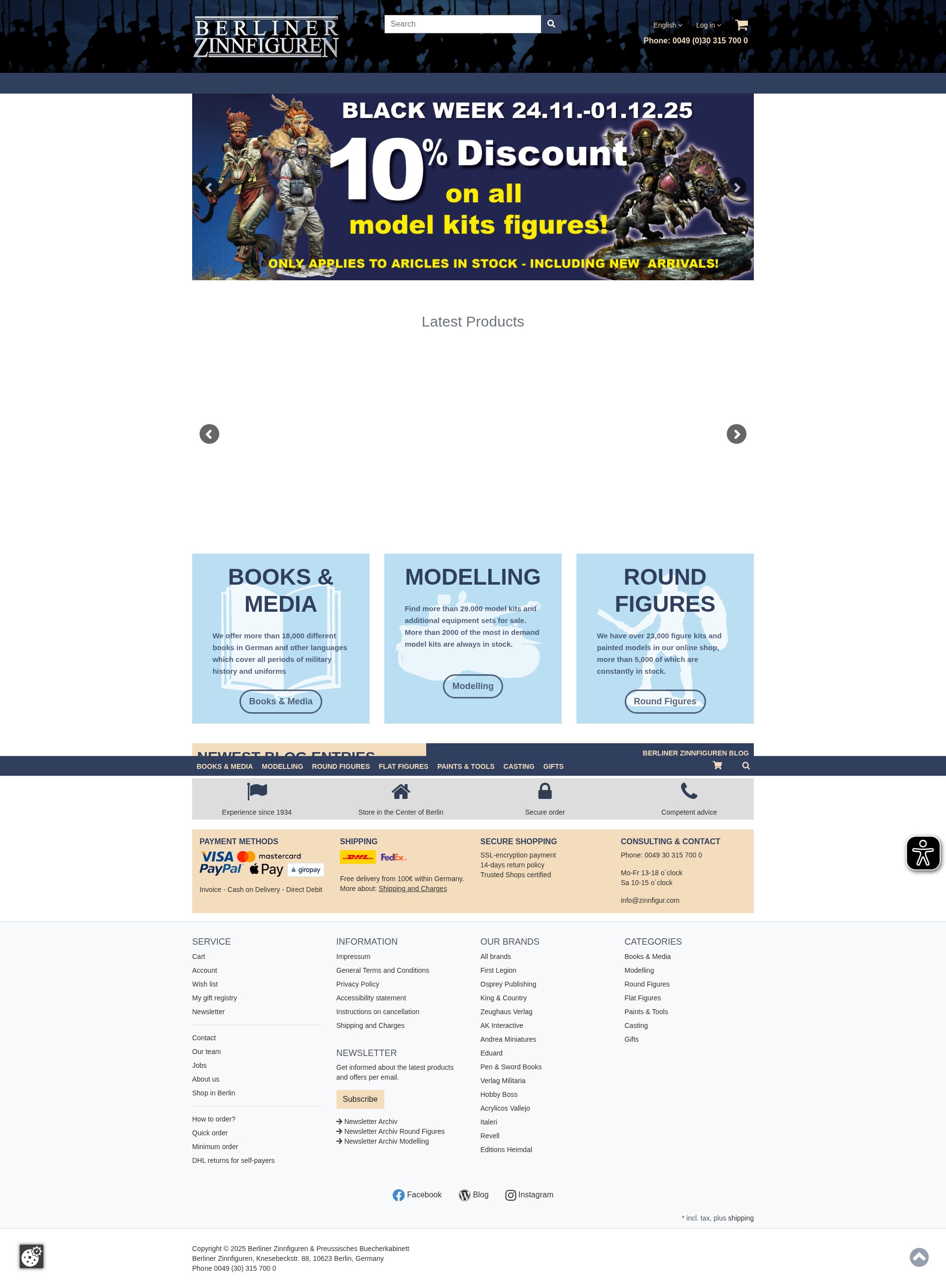 Screenshot of zinnfigur.com