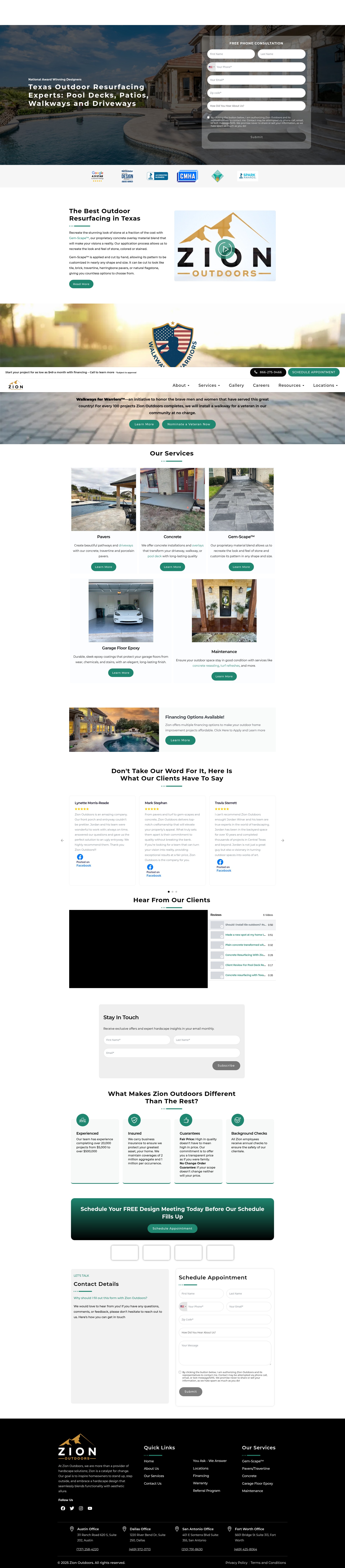 Screenshot of zionoutdoors.com