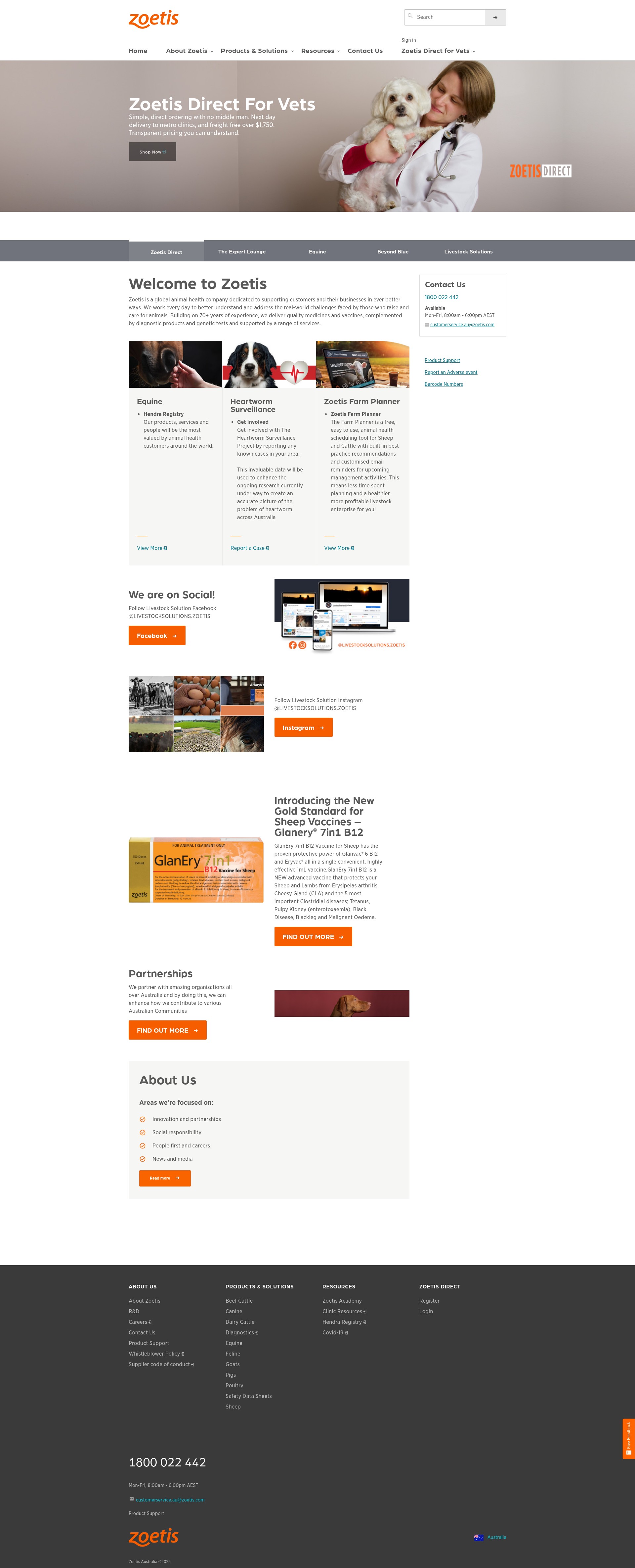 Screenshot of zoetis.com.au