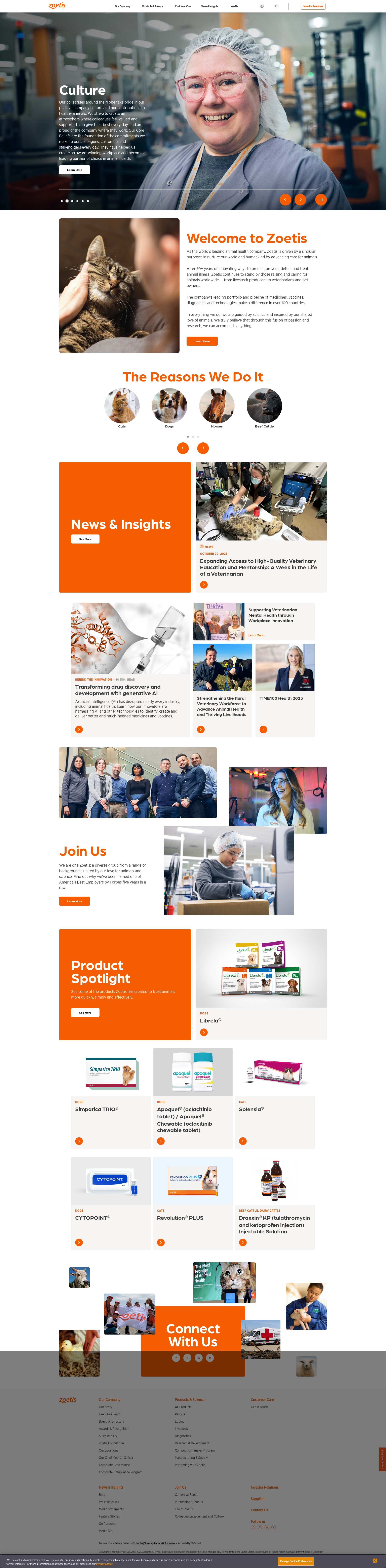 Screenshot of zoetis.com