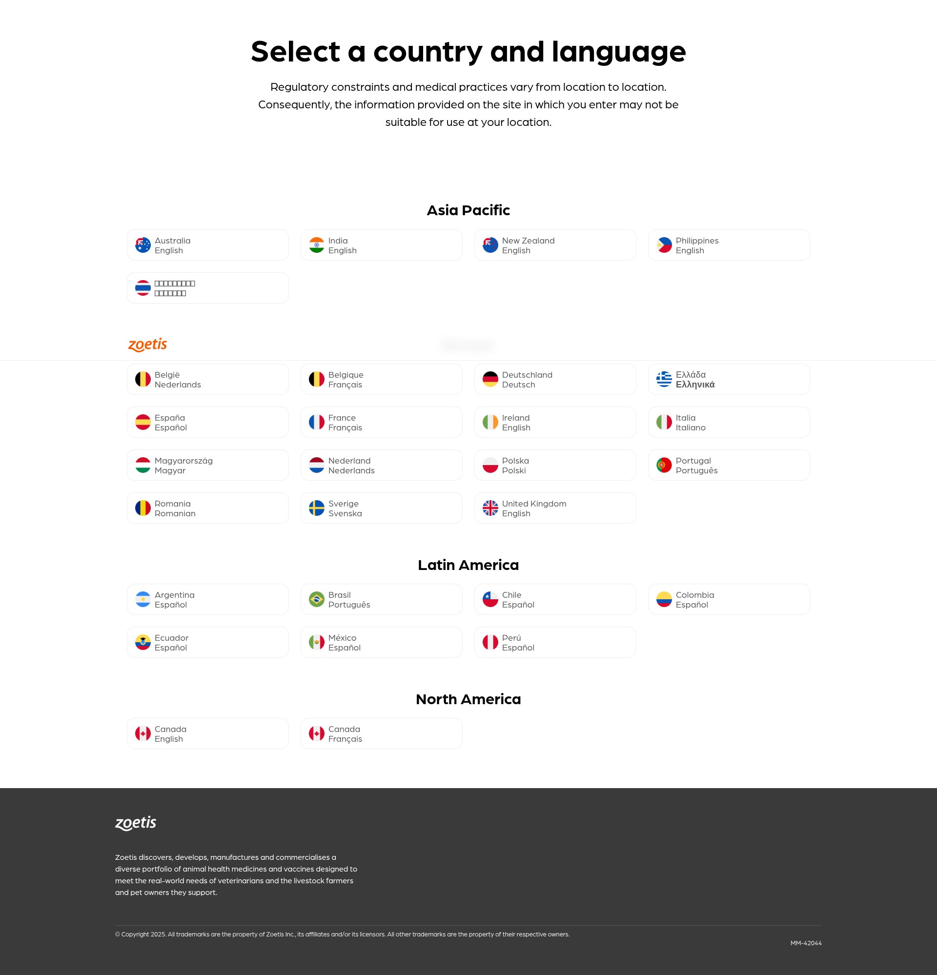 Screenshot of zoetispets.com