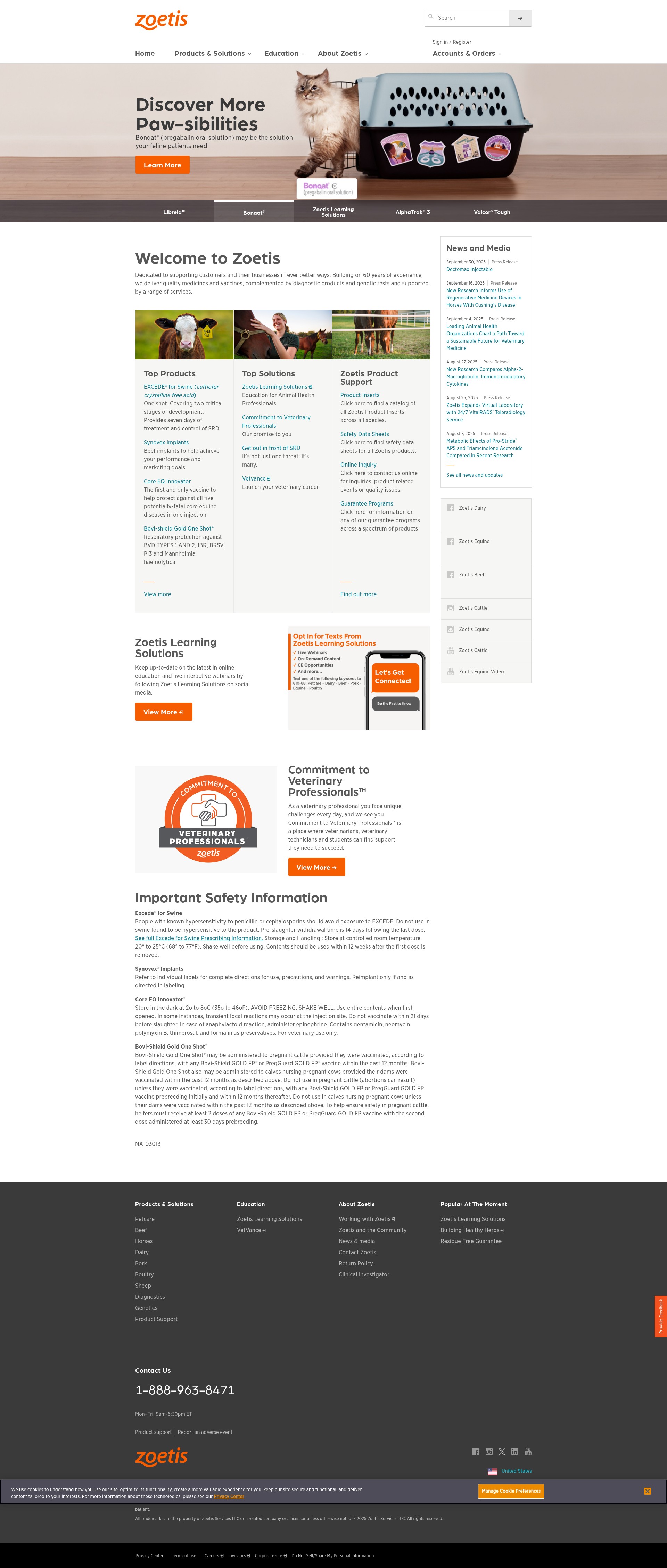 Screenshot of zoetisus.com