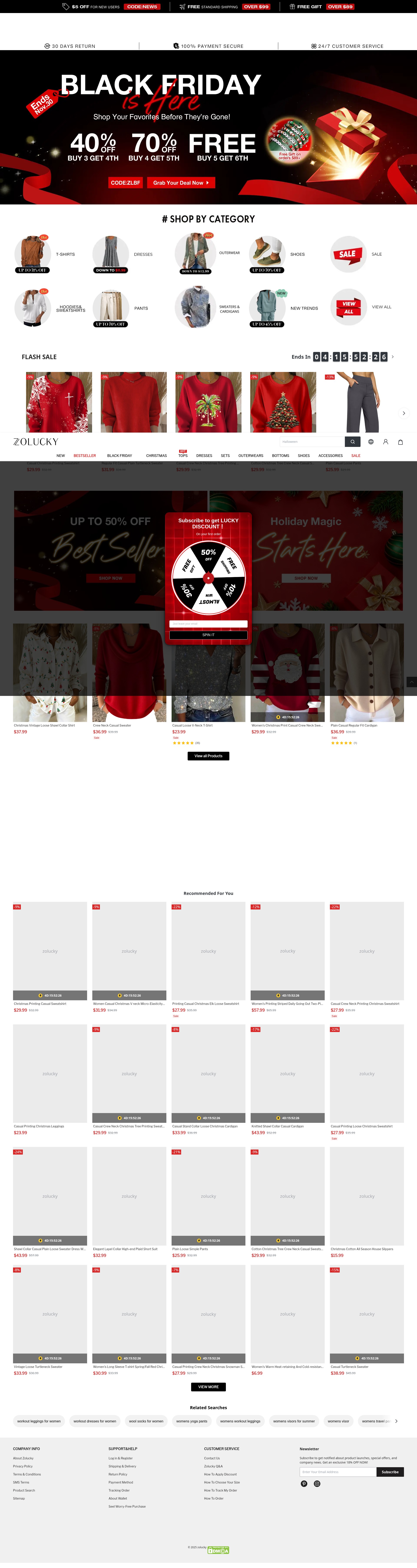 Screenshot of zolucky.com