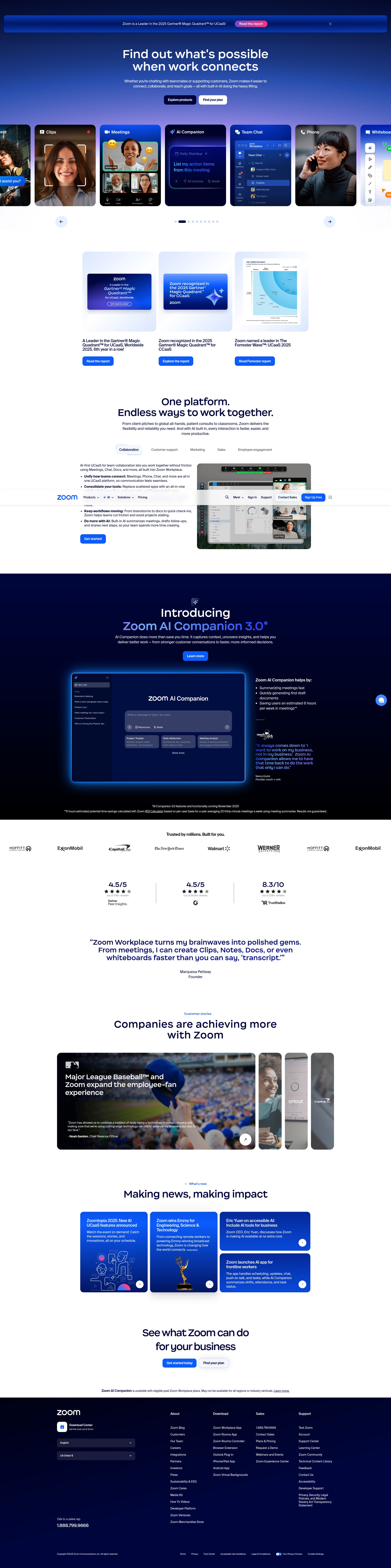 Screenshot of zoom.us