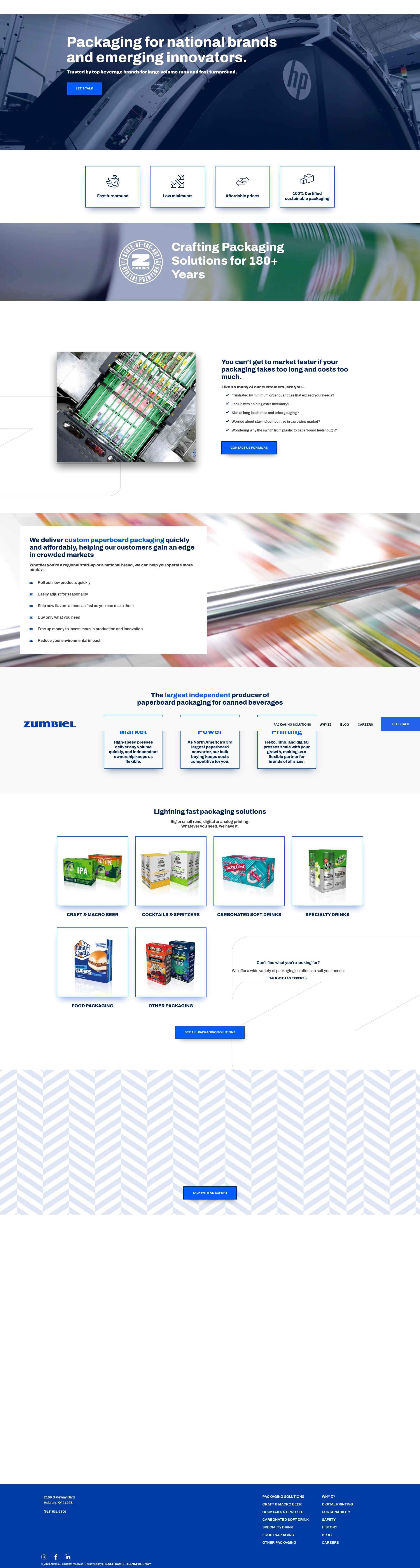 Screenshot of zumbiel.com