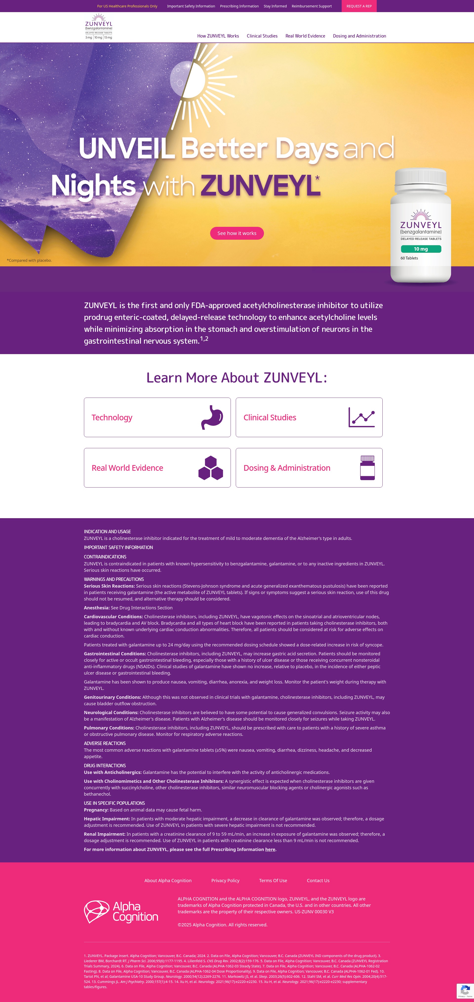 Screenshot of zunveyl.com