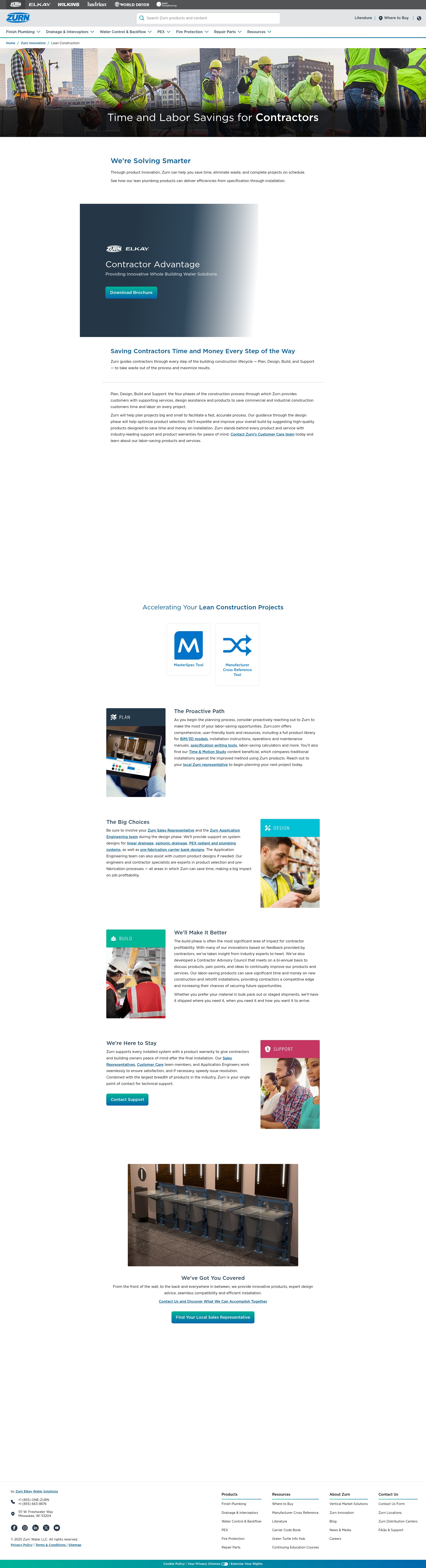 Screenshot of zurn.com