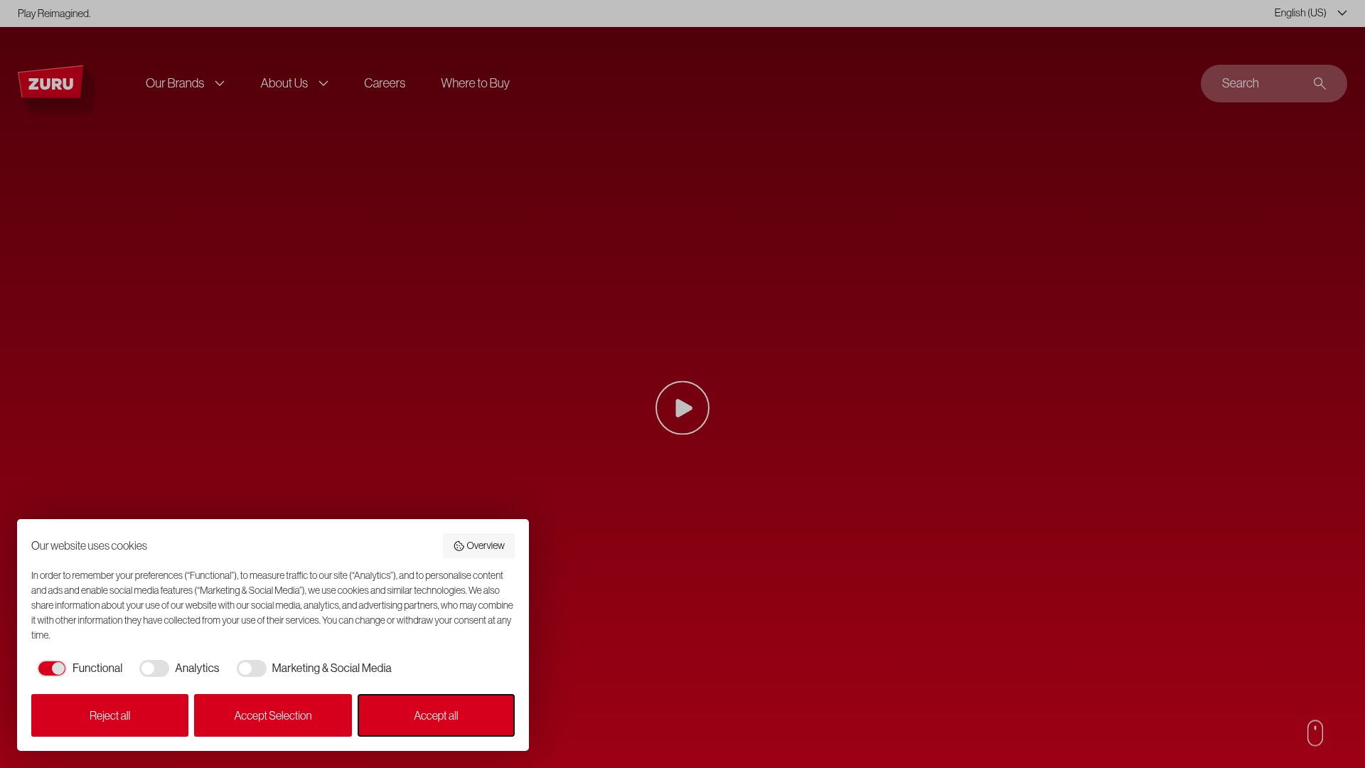 Screenshot of zurutoys.com